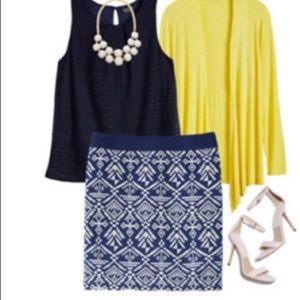 Tribal print mini skirt